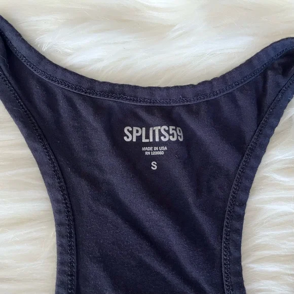Splits59  Women’s Small Etta Navy Blue Tank  Top - Picture 7 of 7